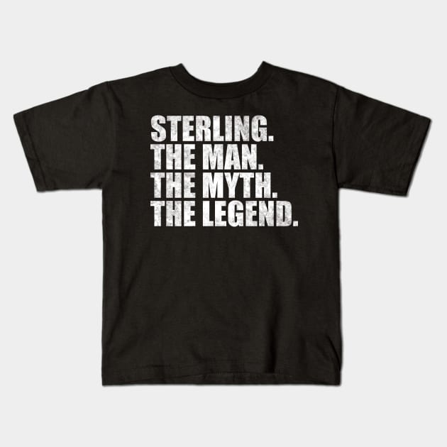 Sterling Legend Sterling Name Sterling given name Kids T-Shirt by TeeLogic